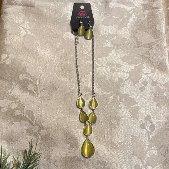 Three Paparazzi Bold Red, Yellow, and Silver Necklace & Earrings included - Picture 2 of 4